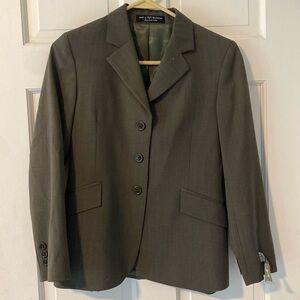 RJ Classics Olive Youth Hunt Coat for Horse Shows.
